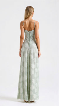 Hannah | Spaghetti Strap Maxi Dress with Square Neck