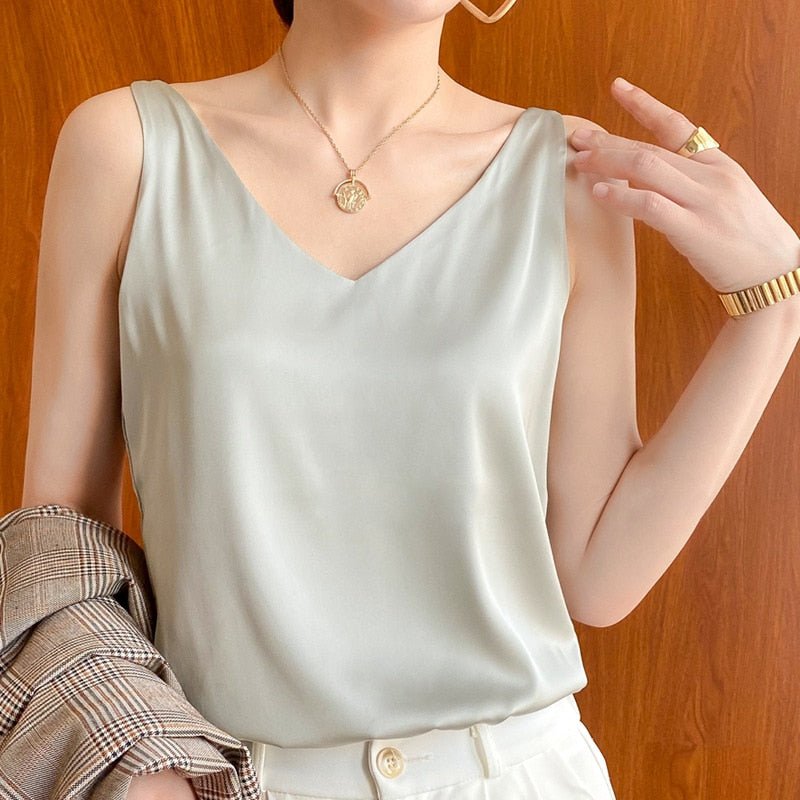 Sarah | Elegant Tank Top V-Neck