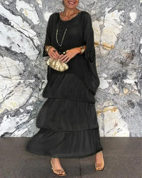Louisa | Maxi Sundress 3/4 Sleeve