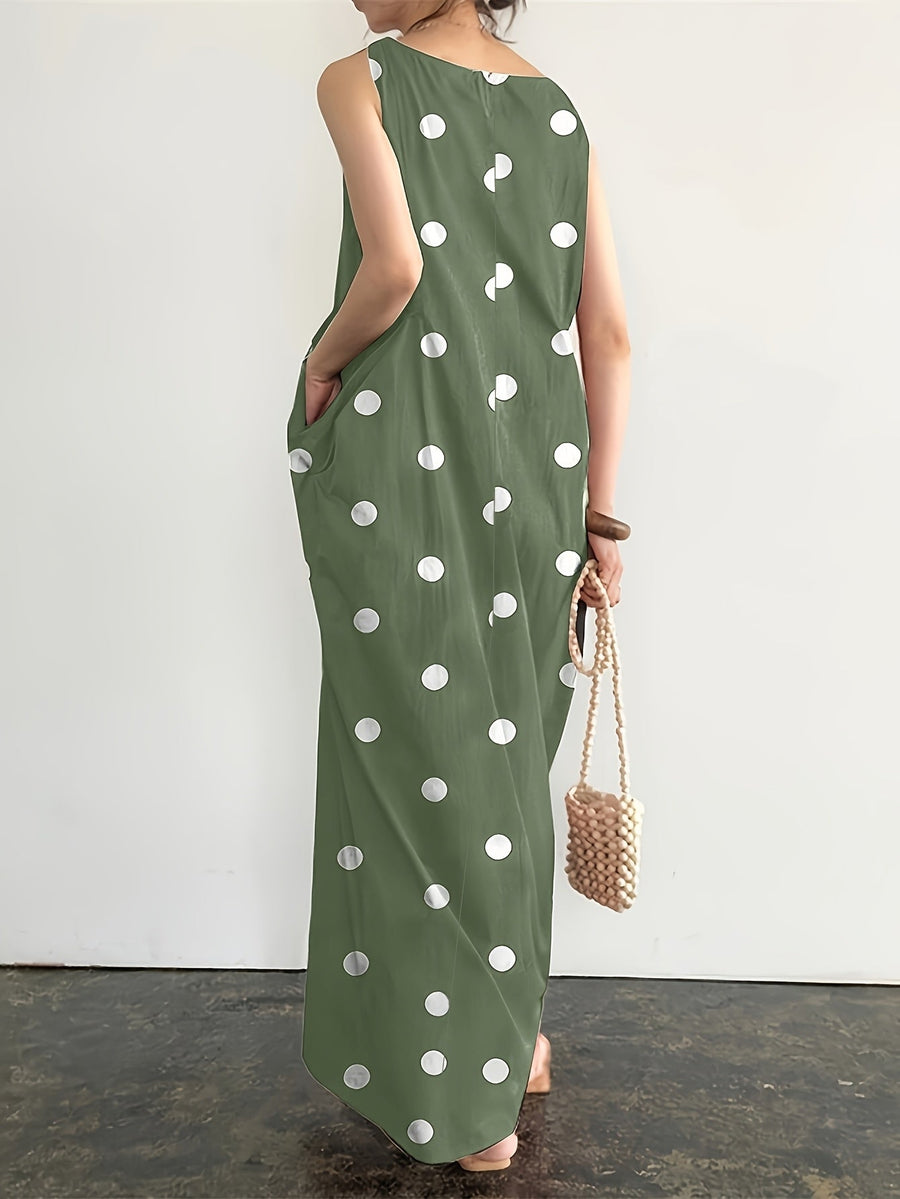 Lola | Polka Dot Maxi Dress