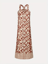 Elaine | Halter Maxi Dress Side Slit