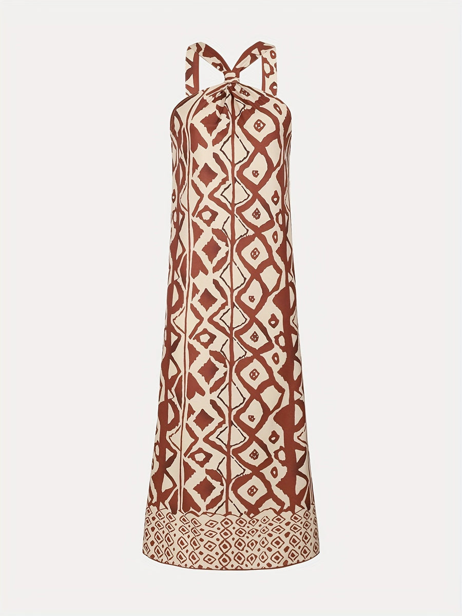 Elaine | Halter Maxi Dress Side Slit