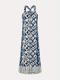 Elaine | Halter Maxi Dress Side Slit