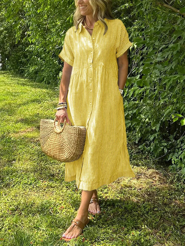Ruth | Shirt Dress Button-Front