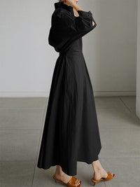 Helen | Shirt Dress Wrap Button-Front Belted