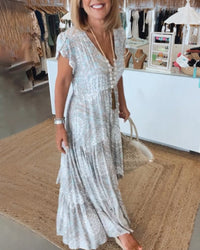May | Maxi Sundress V-Neck A-Line