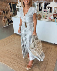 May | Maxi Sundress V-Neck A-Line