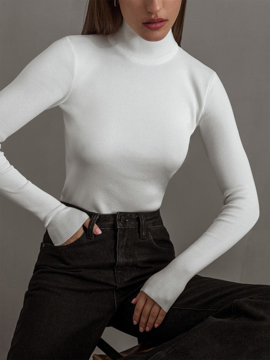 Ava | Blouse Turtleneck Neck