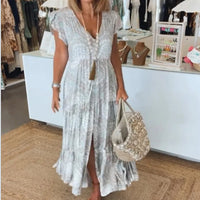 May | Maxi Sundress V-Neck A-Line