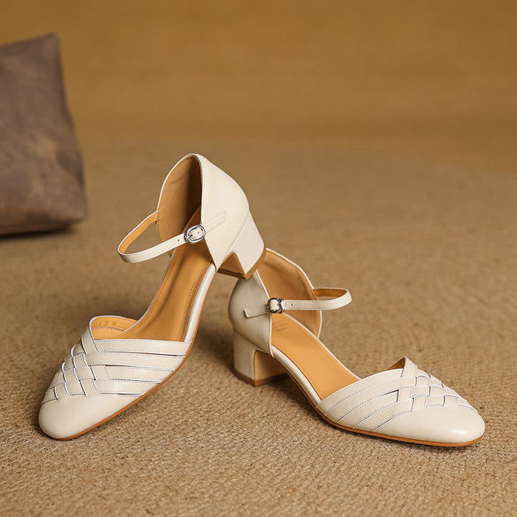 Esme | Comfortable Block Heels Orthopedic Closed Toe