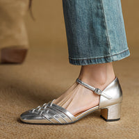Esme | Comfortable Block Heels Orthopedic Closed Toe