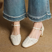 Esme | Comfortable Block Heels Orthopedic Closed Toe