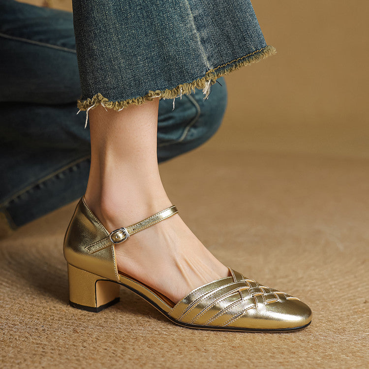 Esme | Comfortable Block Heels Orthopedic Closed Toe