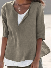 Phoebe | Layered V-Neck Blouse
