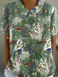 Athena | Blouse Embroidered Short Sleeve