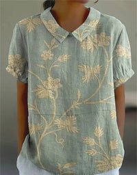 Athena | Blouse Embroidered Short Sleeve