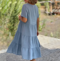 Cheyenne | Boho Sundress V-Neck Tiered
