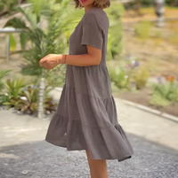 Cheyenne | Boho Sundress V-Neck Tiered