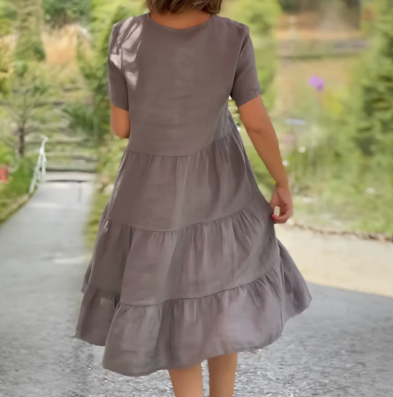 Cheyenne | Boho Sundress V-Neck Tiered