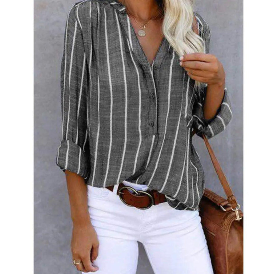 Priscilla | Blouse Long Sleeves Striped