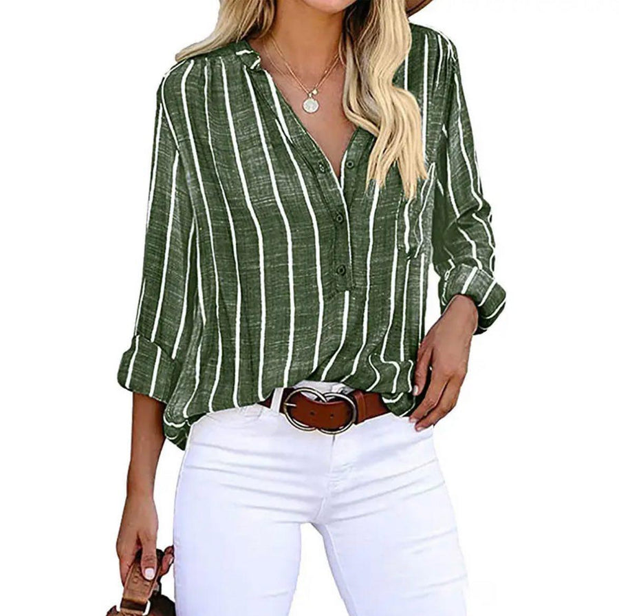 Priscilla | Blouse Long Sleeves Striped