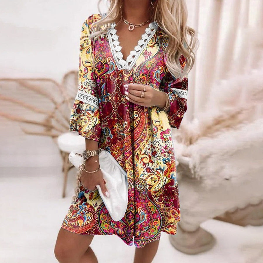 Molly | Wedding Guest Dress Lace V-Neck