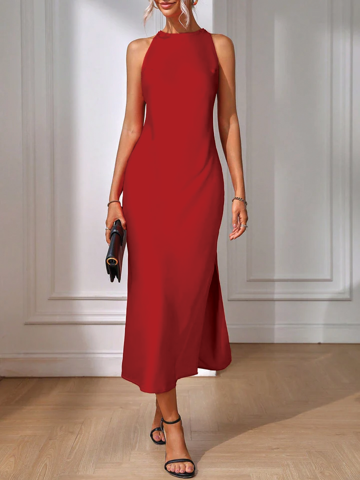 Noelle | Wedding Guest Midi Dress Sleeveless
