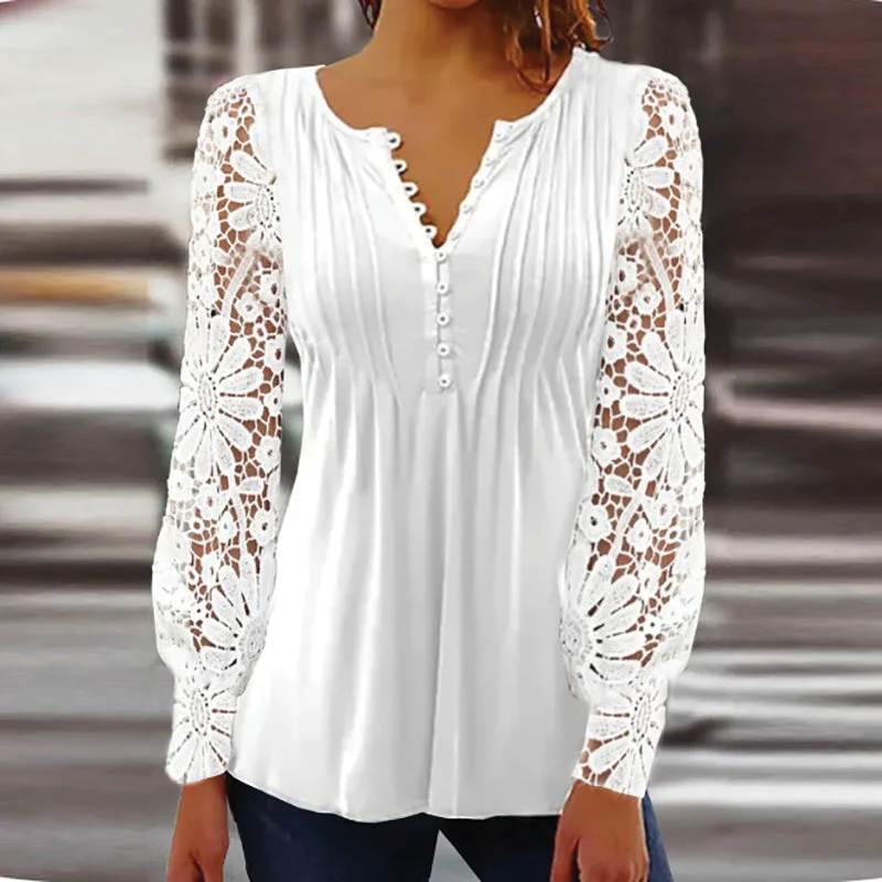 Aliyah |  Romantic Blouse Lace Sleeve