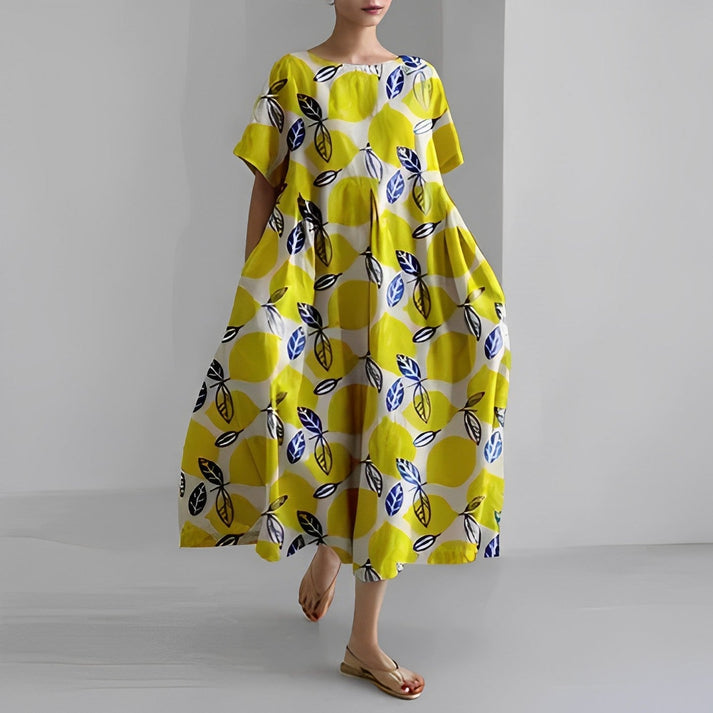 Lauren | Floral Midi Dress Sleeveless