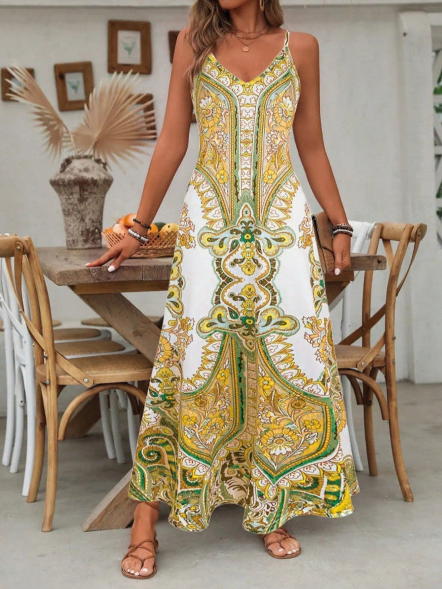 Avery | Boho Maxi Dress Striped