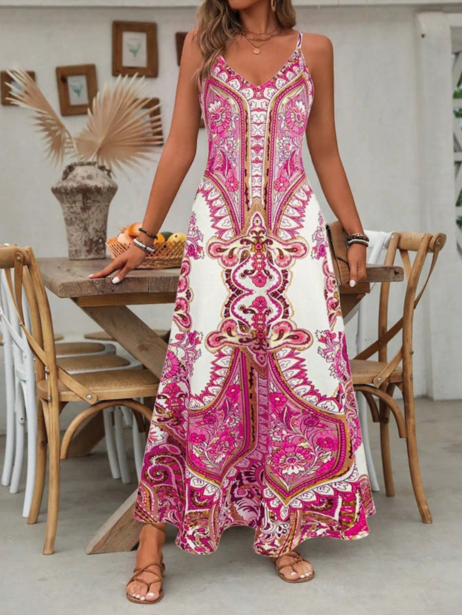 Avery | Boho Maxi Dress Striped