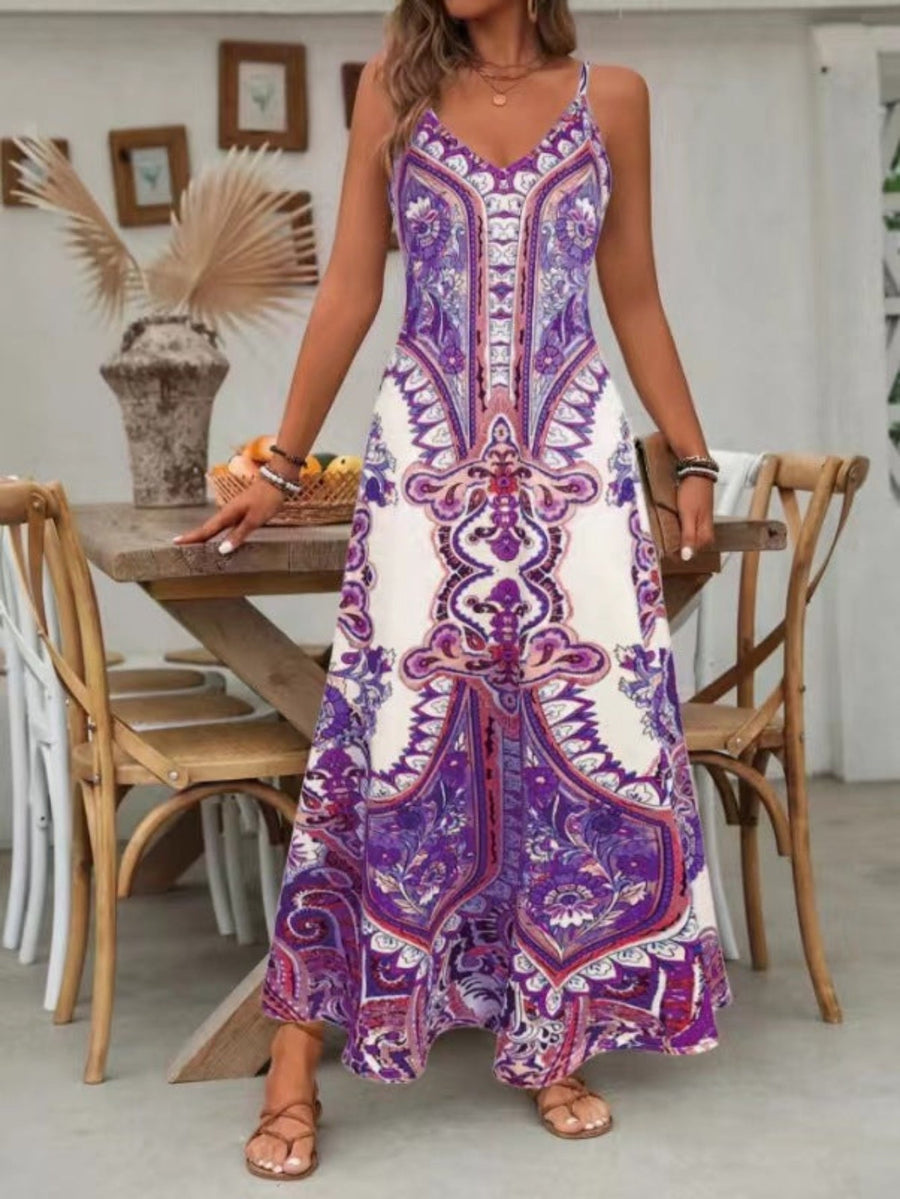 Avery | Boho Maxi Dress Striped