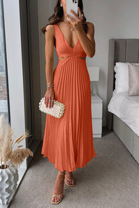 Delaney | Wedding Guest Midi Dress Pleated