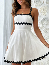Athena | Wedding Guest Mini Dress Square Neck