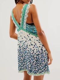 Ophelia | Boho Mini Sundress Lace Floral