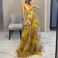 Lucia | Wedding Guest Maxi Dress Pleated Floral