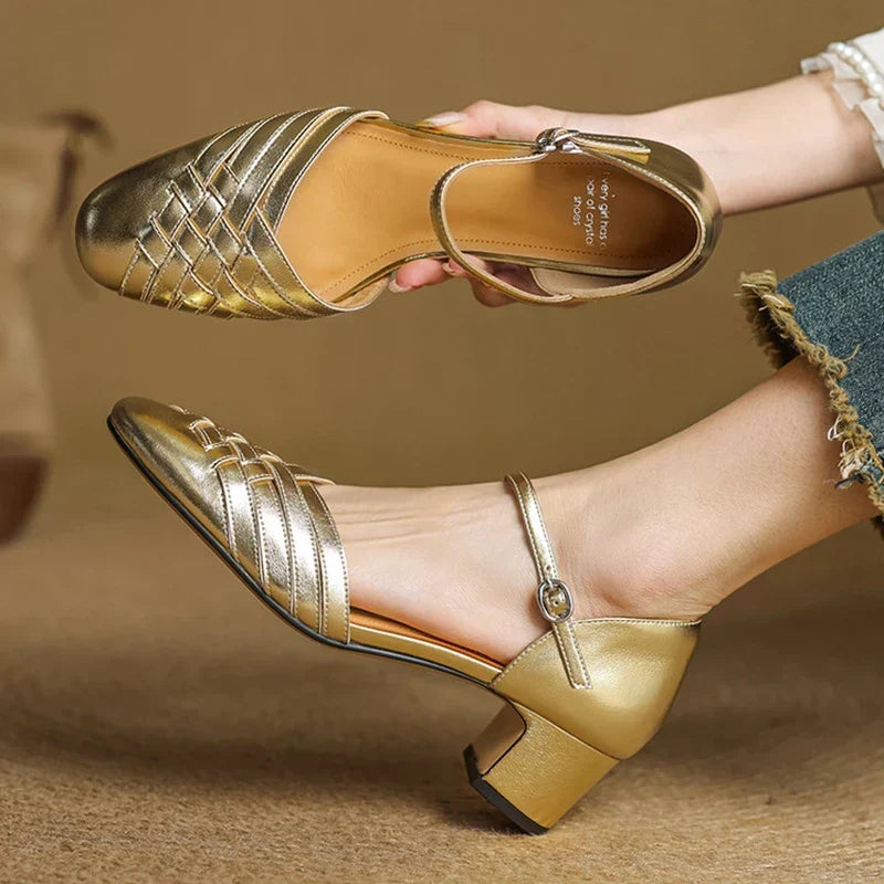 Esme | Comfortable Block Heels Orthopedic Closed Toe