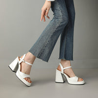 Mary | Comfortable Block Heels Orthopedic Ankle Strap