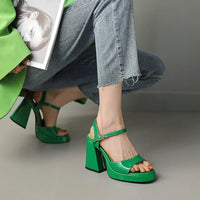 Mary | Comfortable Block Heels Orthopedic Ankle Strap