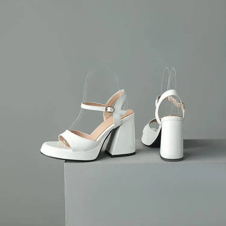 Mary | Comfortable Block Heels Orthopedic Ankle Strap