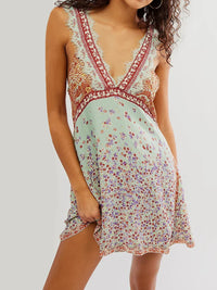 Ophelia | Boho Mini Sundress Lace Floral