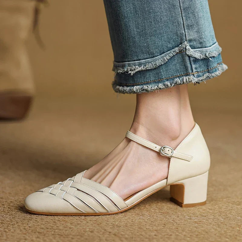 Esme | Comfortable Block Heels Orthopedic Closed Toe