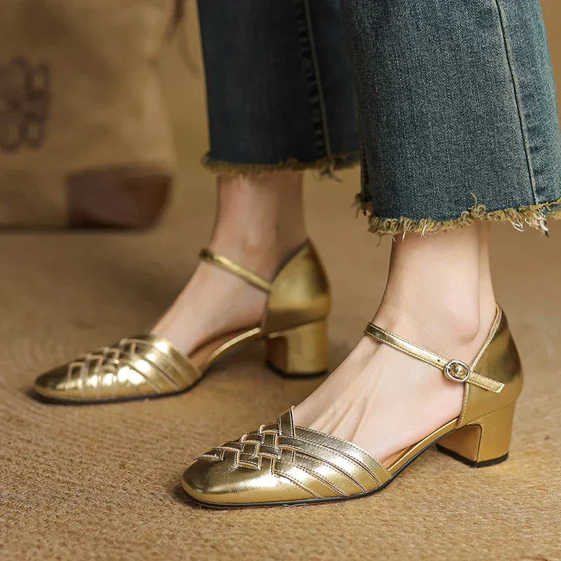 Esme | Comfortable Block Heels Orthopedic Closed Toe