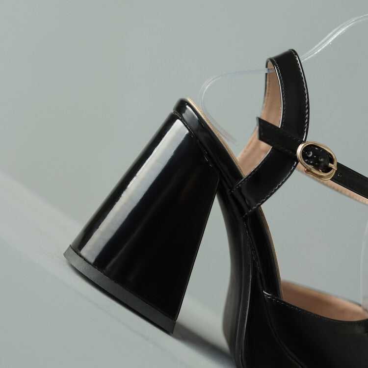 Mary | Comfortable Block Heels Orthopedic Ankle Strap
