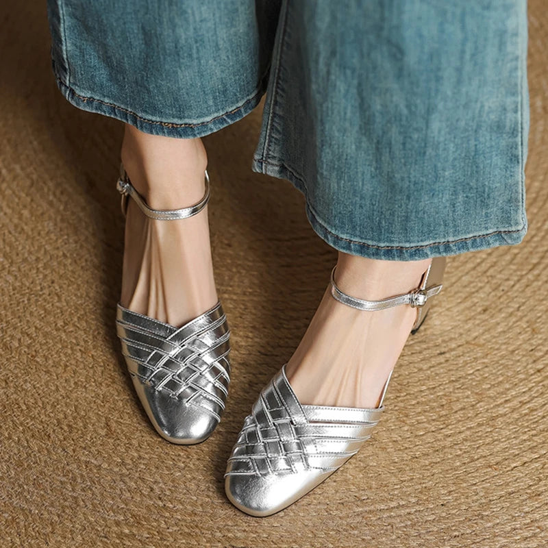 Esme | Comfortable Block Heels Orthopedic Closed Toe