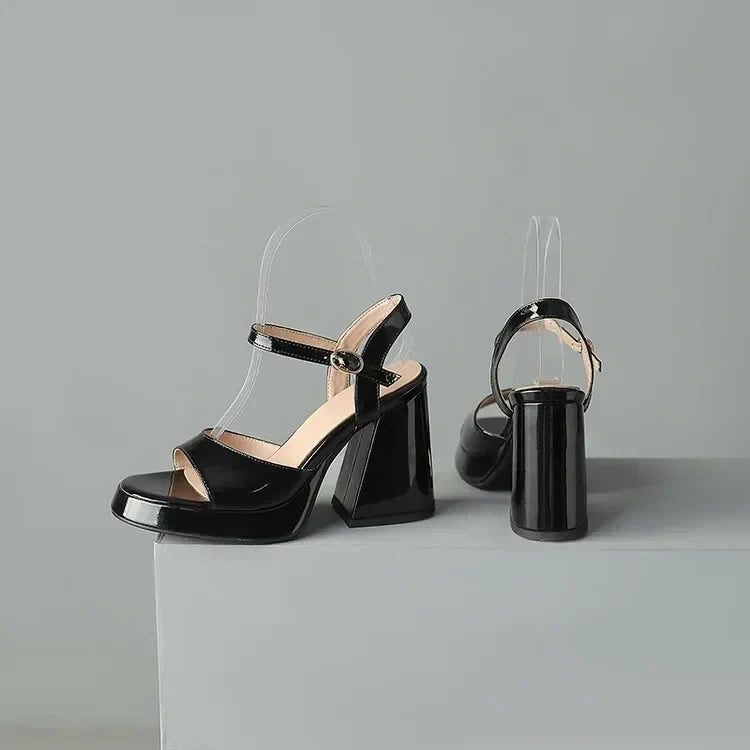 Mary | Comfortable Block Heels Orthopedic Ankle Strap