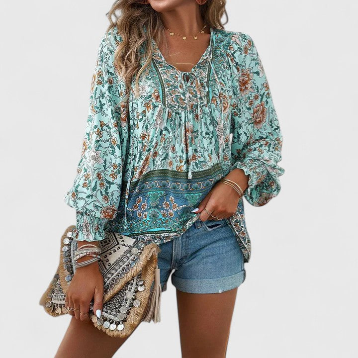 Sabrina | Blouse Floral Long Sleeve