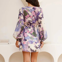 Kelly | Wrap Mini Dress Long Sleeve A-Line