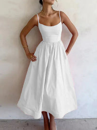 Sage | Wedding Guest Dress Scoop Neck
