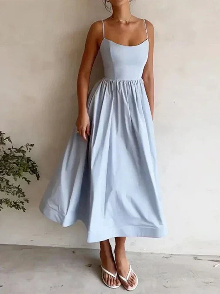 Sage | Wedding Guest Dress Scoop Neck
